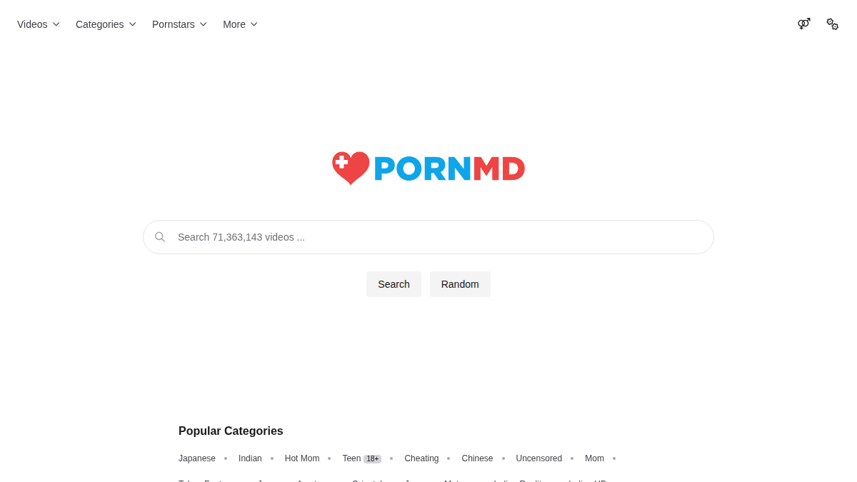 PornMD website preview