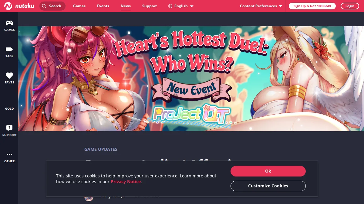 Project QT website preview