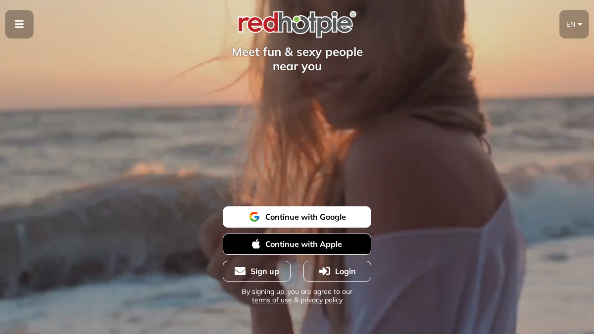 RedHotPie website preview