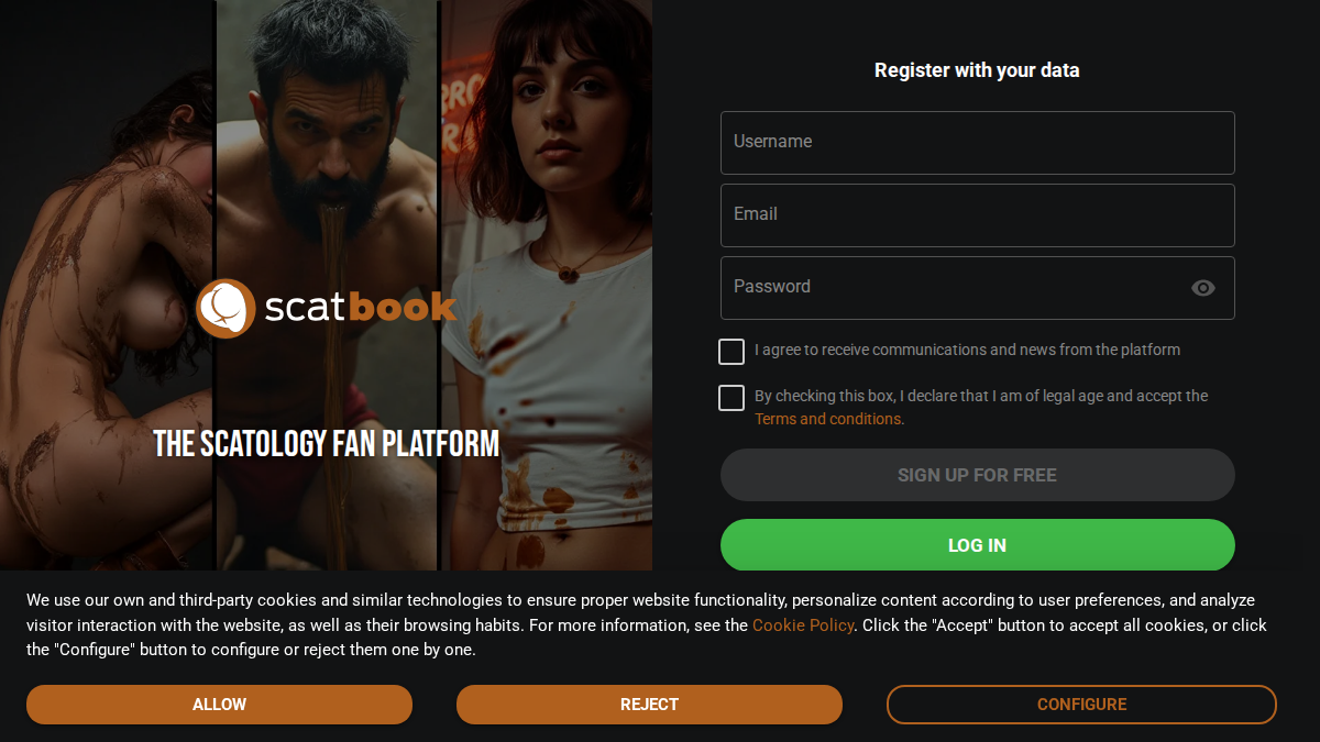 ScatBook website preview