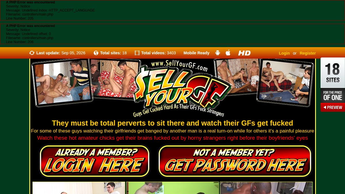 Sell Your GF website preview