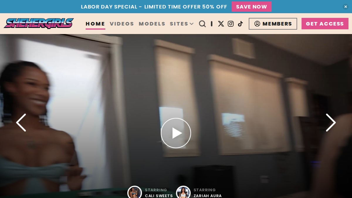 SheHerGirls website preview