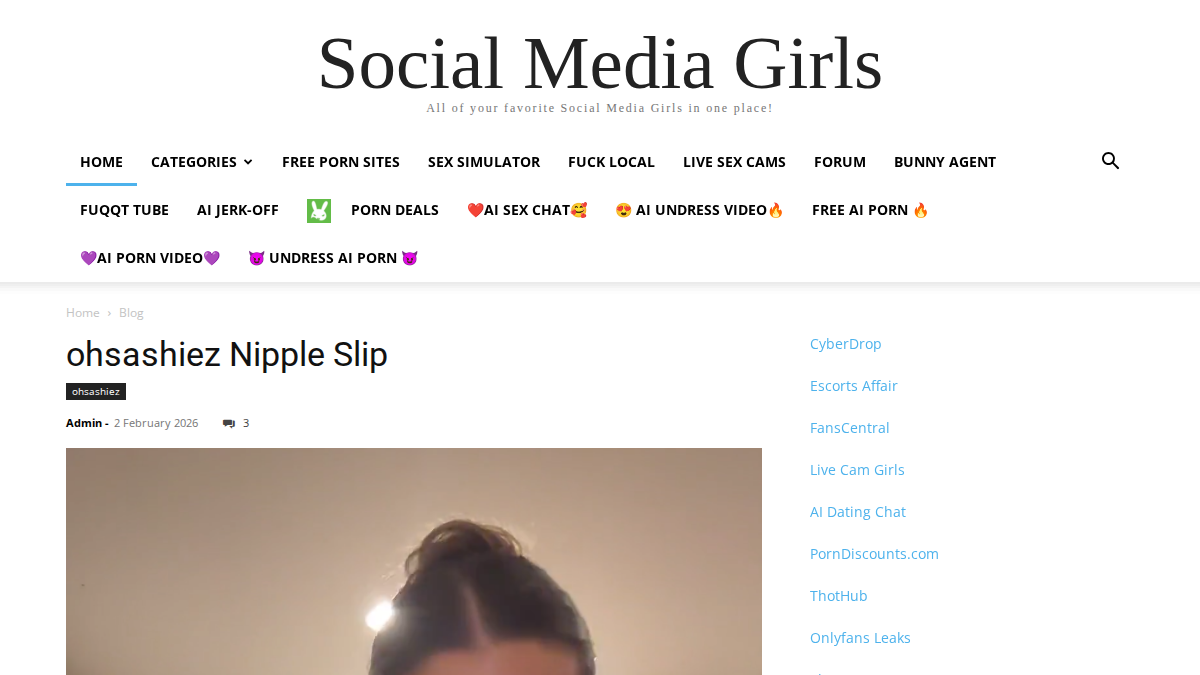 Social Media Girls website preview
