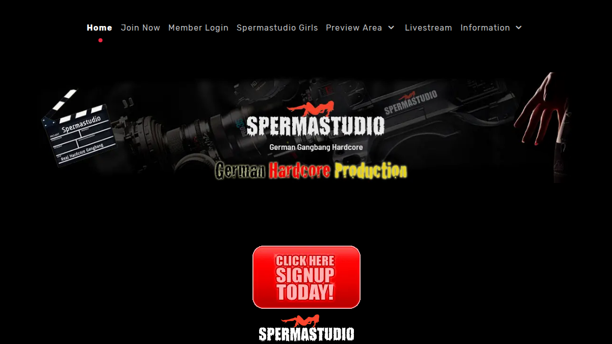SpermaStudio website preview