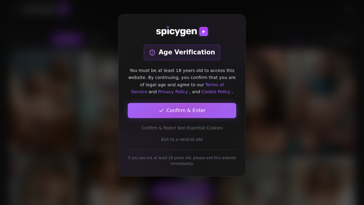 SpicyGen website preview