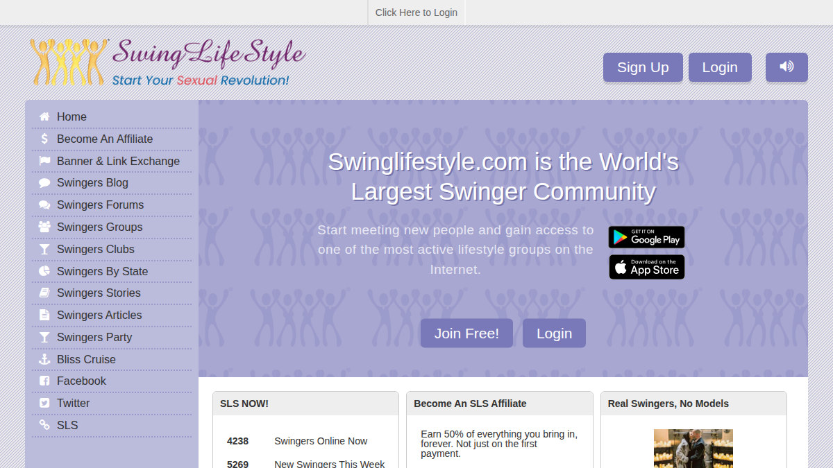 SwingLifestyle website preview