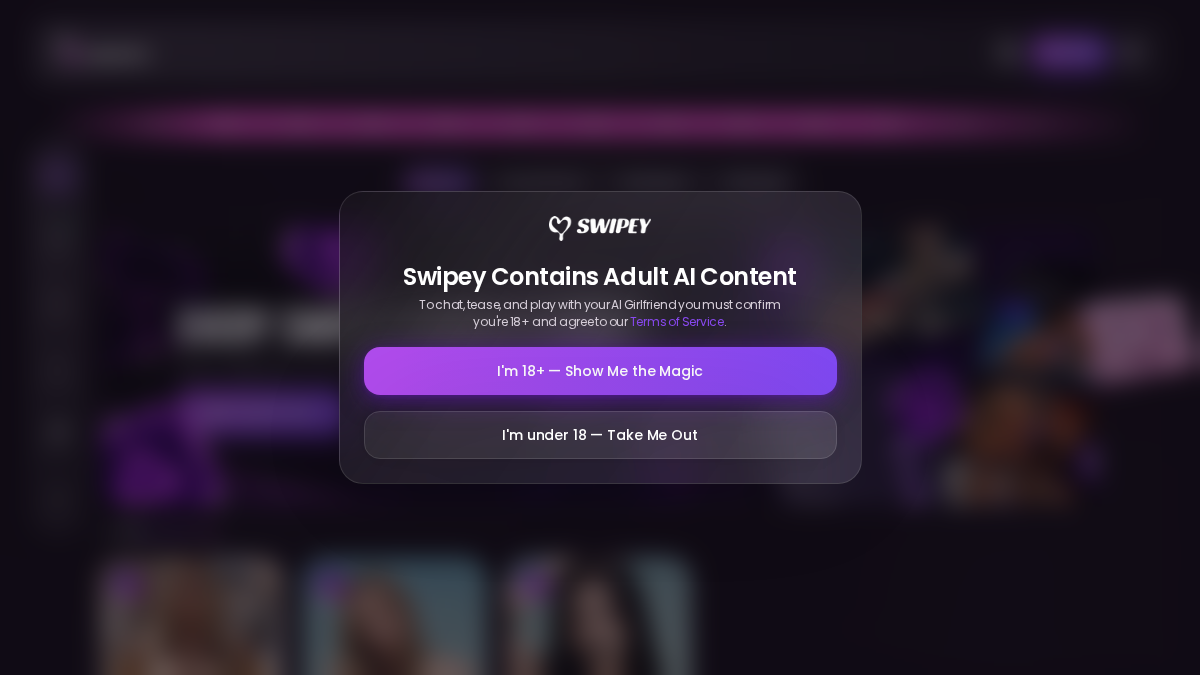 Swipey AI website preview