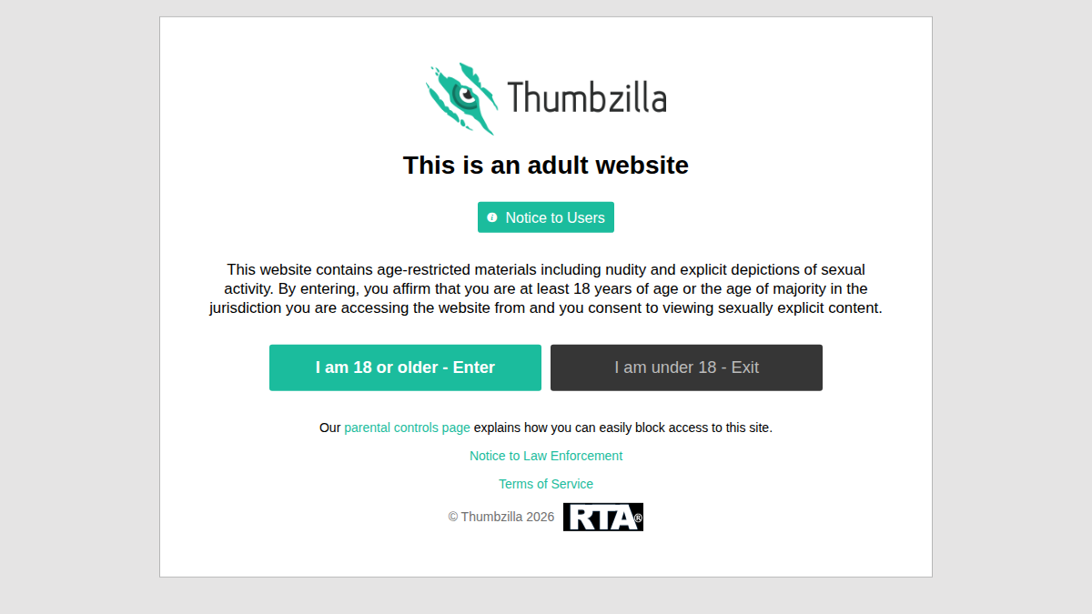 Thumbzilla website preview
