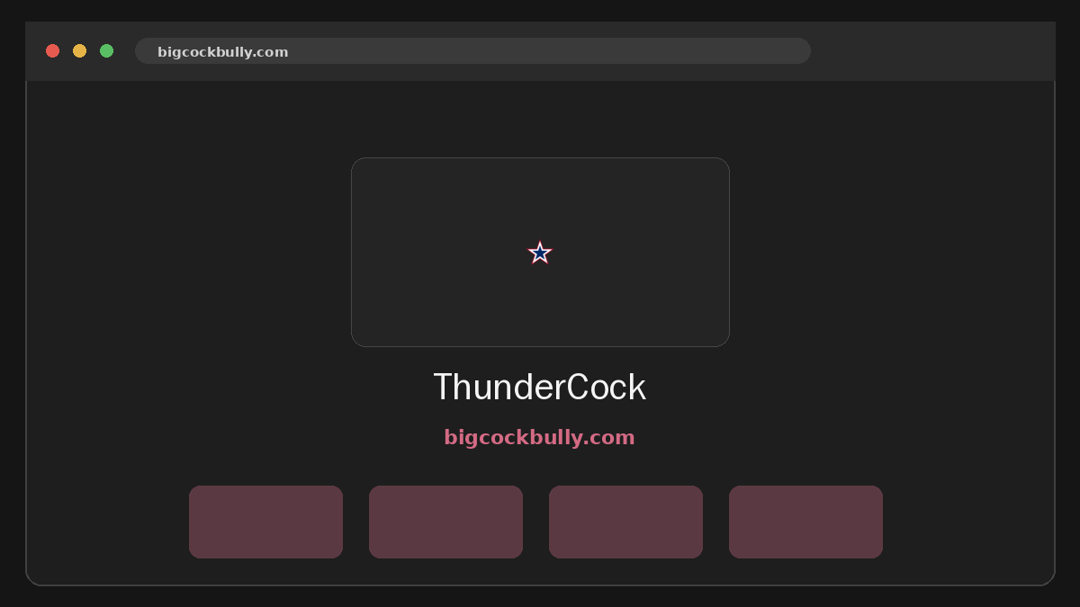 ThunderCock website preview