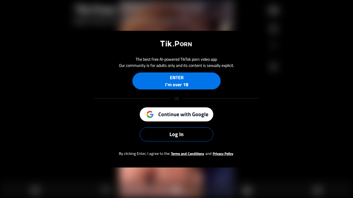 Tik Porn website preview