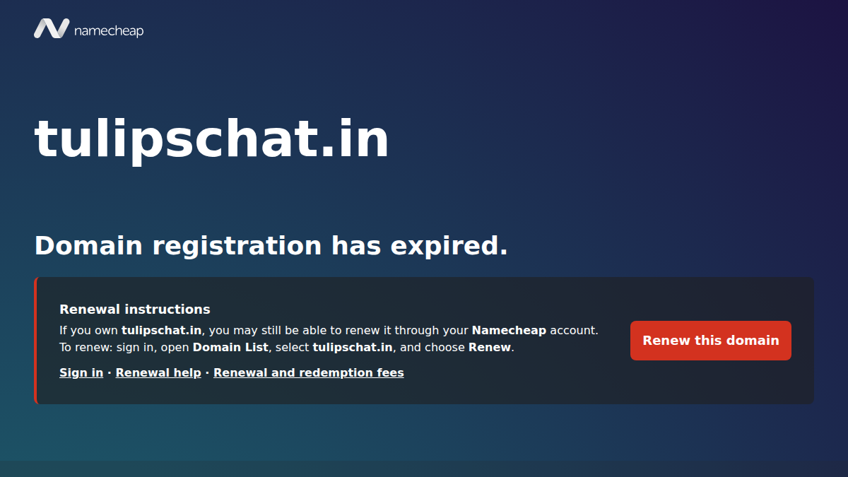 TulipsChat website preview