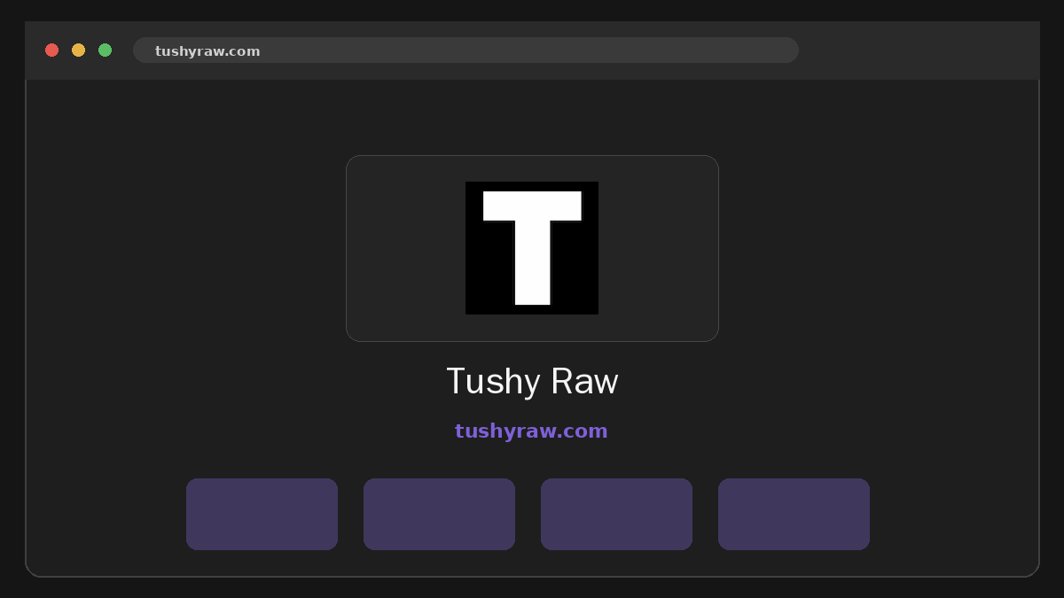 Tushy Raw website preview