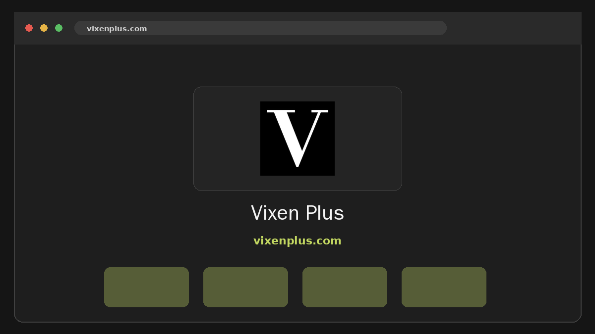 Vixen Plus website preview