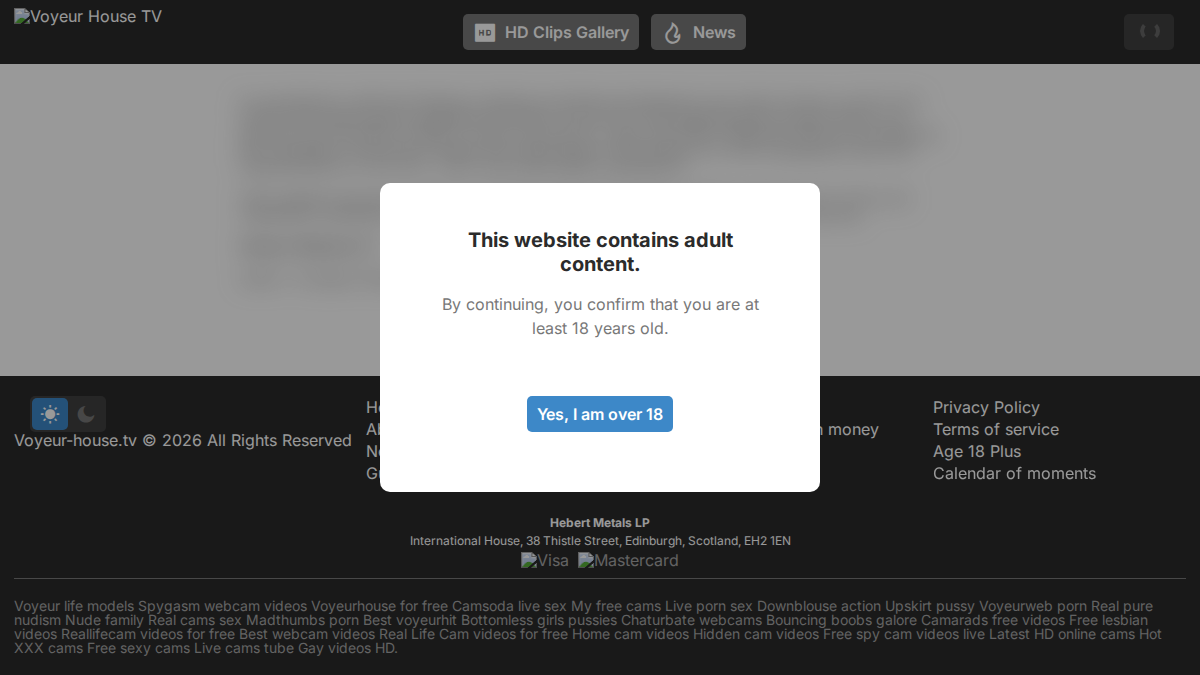 Voyeur House TV website preview