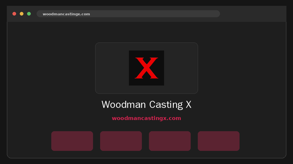 Woodman Casting X website preview