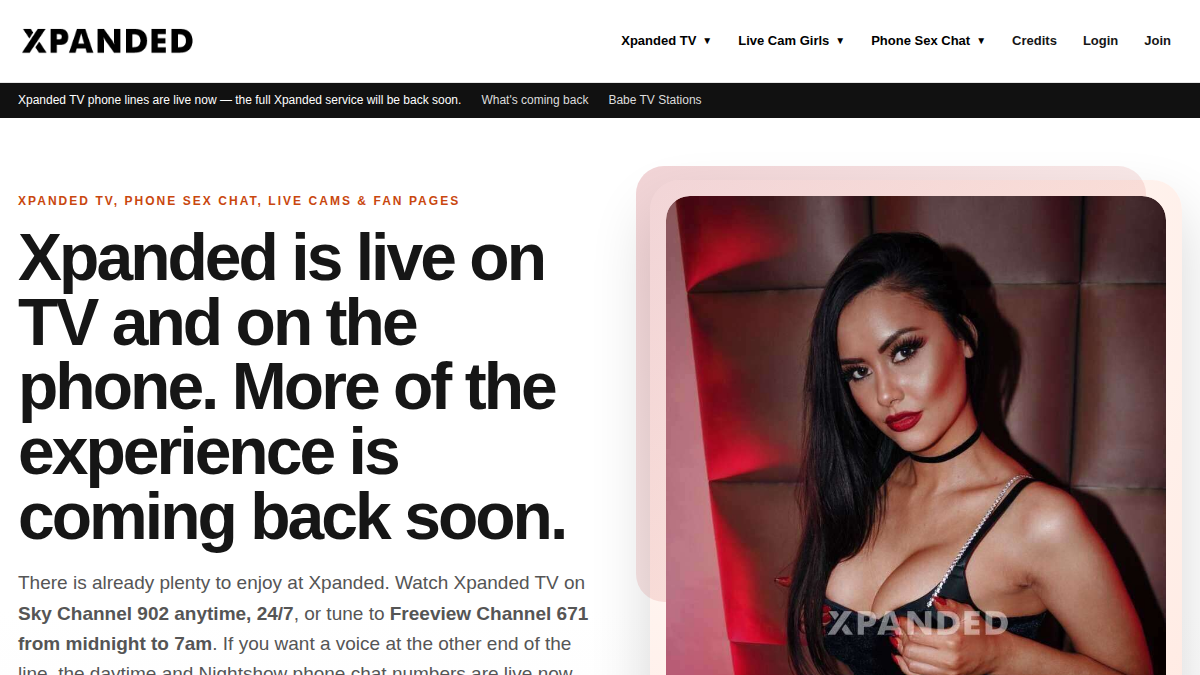 Xpanded website preview