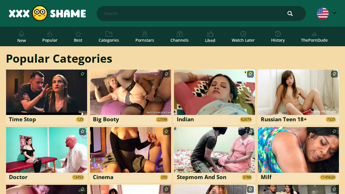 XXX Shame website preview