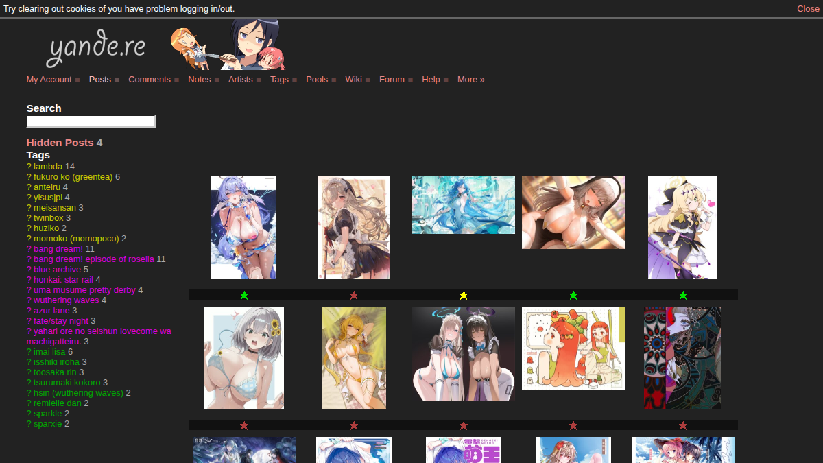 Yandere website preview